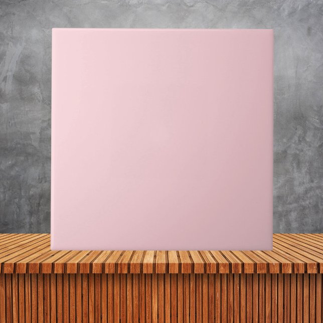 Modern Light Pink Plain Solid Colour Ceramic Tile (Creator Uploaded)