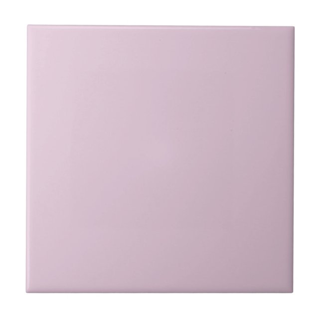 Modern Light Purple Monochrome  Ceramic Tile (Front)