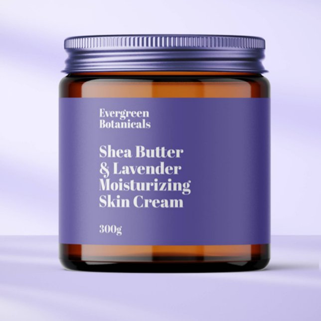 Modern light purple waterproof cosmetics jar label (Creator Uploaded)