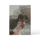 Modern Light Sage Photo QR Code Wedding Save Date