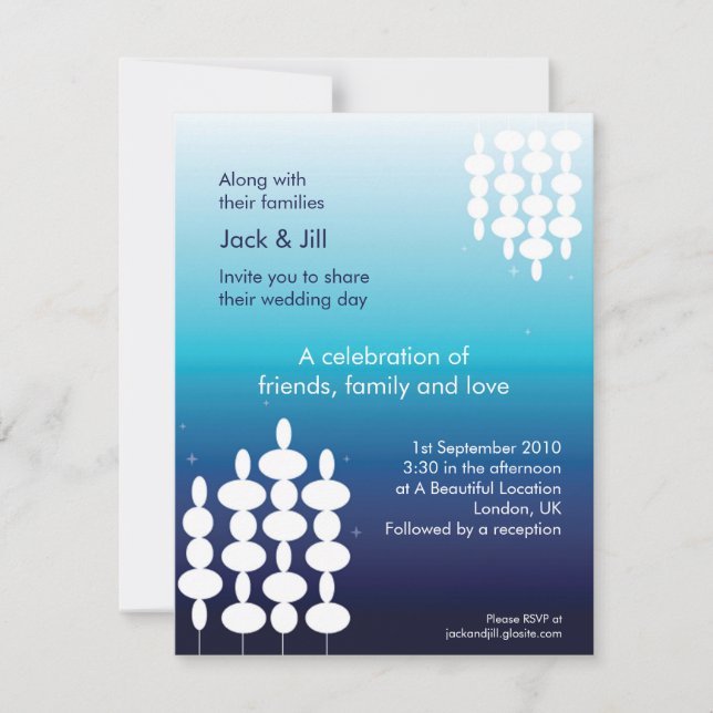 Modern Lights 4.25x5.25 Invitation (Front)