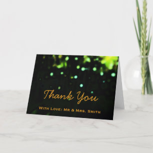Modern Lights Glitter Confetti Sparkles Thank You