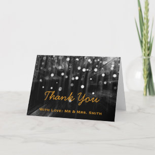 Modern Lights Glitter Confetti Sparkles Thank You