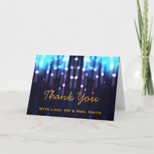 Modern Lights Glitter Confetti Sparkles Thank You
