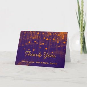 Modern Lights Glitter Confetti Sparkles Thank You