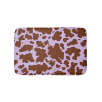 Modern Lilac Purple and Brown Cow Skin Print