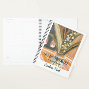 Modern Lily of the Valley May Birth Month Flower Planner