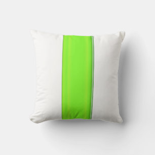 MODERN LIME STRIPE THROW PILLOW