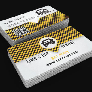 Modern Limo & Car Service Logo Design Business Card
