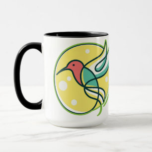 Modern Line Art Bird Mug