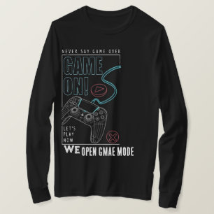 Modern Line-Art Gamer Graphic Shirt - Let's Play N