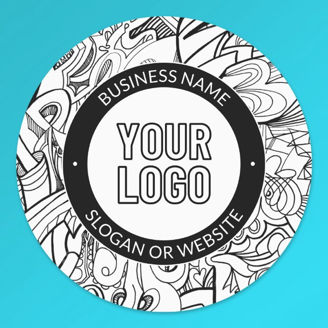 Modern Line Artwork & Your Logo w/Editable Text (Creator Uploaded)