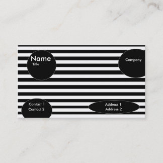 modern Lines (Black) Business Card