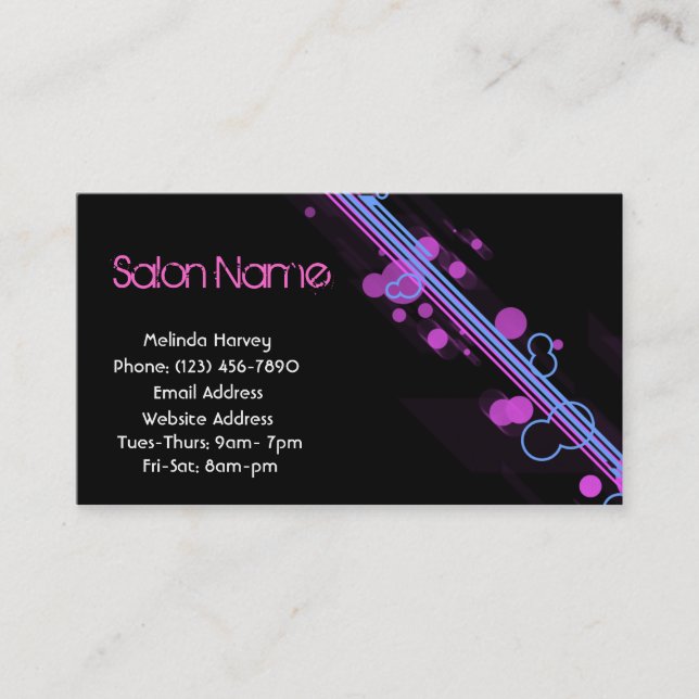 Modern Lines Business Card (Front)
