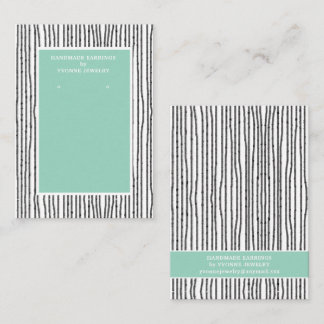 Modern Lines Earring Display  Business Card