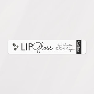 Modern Lip Gloss Coffee Vegan Branding Packaging  