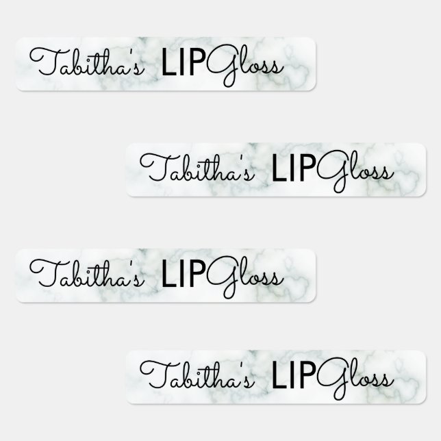 Modern Lip Gloss Marble Branding Packaging (Group)