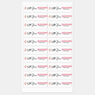 Modern Lip Gloss Strawberry Branding Packaging