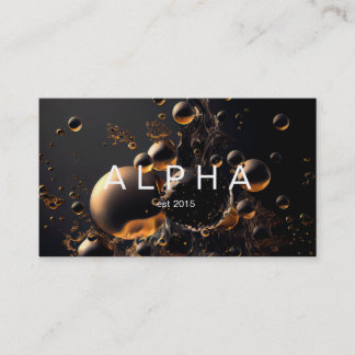 Modern Liquid abstract bubbles Background Design Business Card