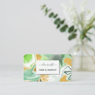 Modern liquid art acrylic business card