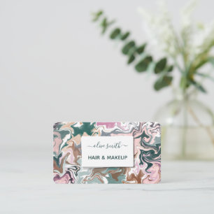 Modern liquid art acrylic business card