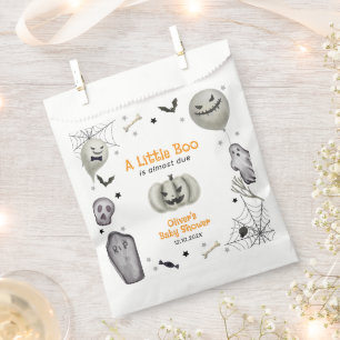 Modern Little Boo Ghost Boy Baby Shower Favour Bag