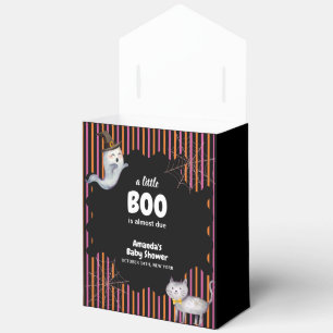 Modern Little Boo Ghost Cat Baby Shower Favour Box