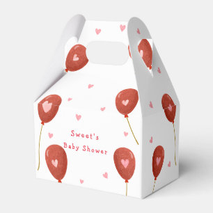 Modern Little Sweetheart Balloon Baby Shower Favour Box