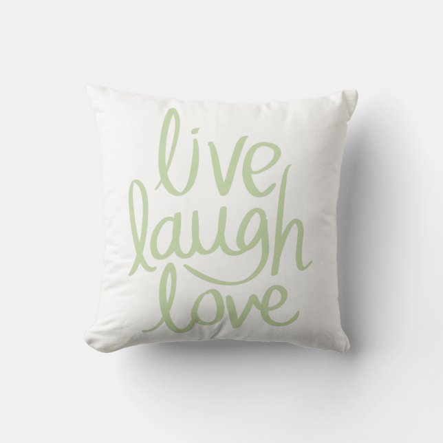Modern Live Love Laugh Cushion (Front)