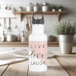 Modern Live Love Laugh Positive Motivation Quote 532 Ml Water Bottle<br><div class="desc">Modern Live Love Laugh Positive Motivation Quote</div>