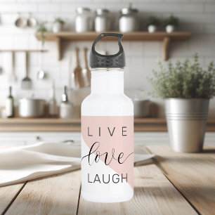 Modern Live Love Laugh Positive Motivation Quote 532 Ml Water Bottle