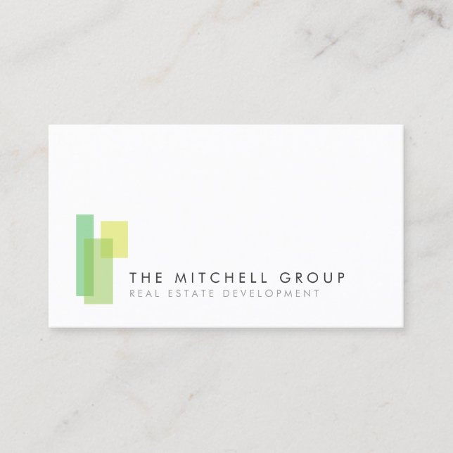 Modern Logo 3 for Real Estate, Builder, Architect Business Card (Front)