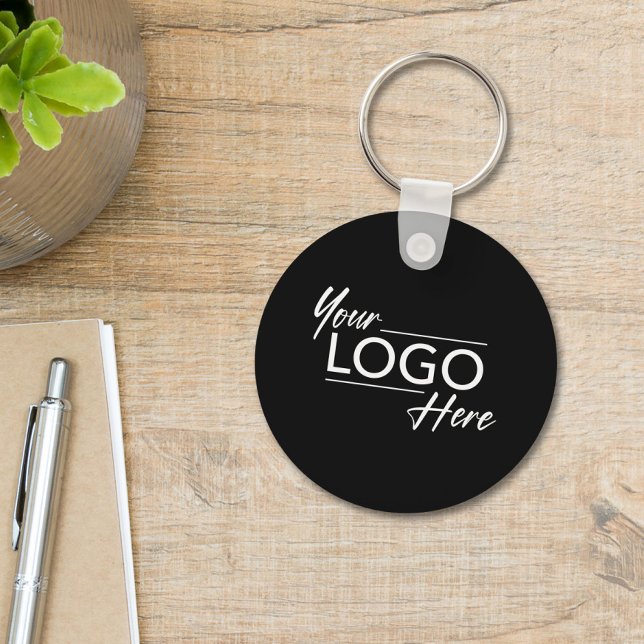 Modern Logo Black Key Ring (Creator Uploaded)