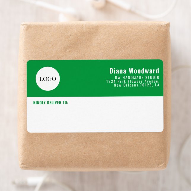 Modern Logo Bright Green and White Business  (Insitu)