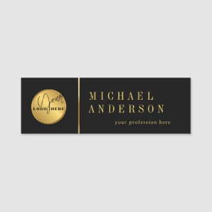 Modern Logo Corporate Professional Employee Name Tag