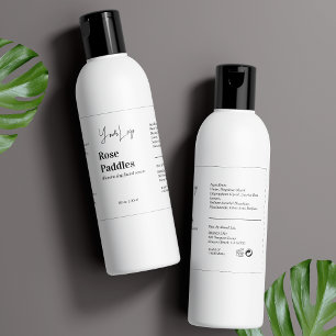Modern Logo Cosmetic Bottle Label