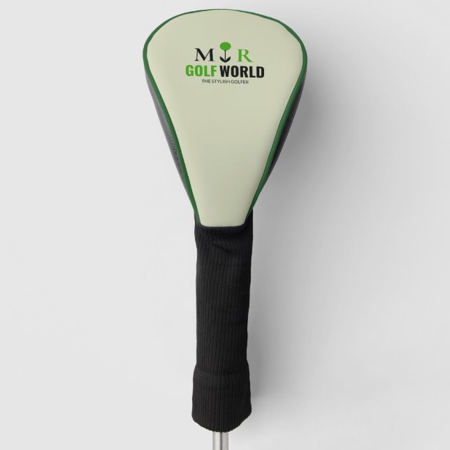 Modern Logo for a Golfer Golf Head Cover (Front)