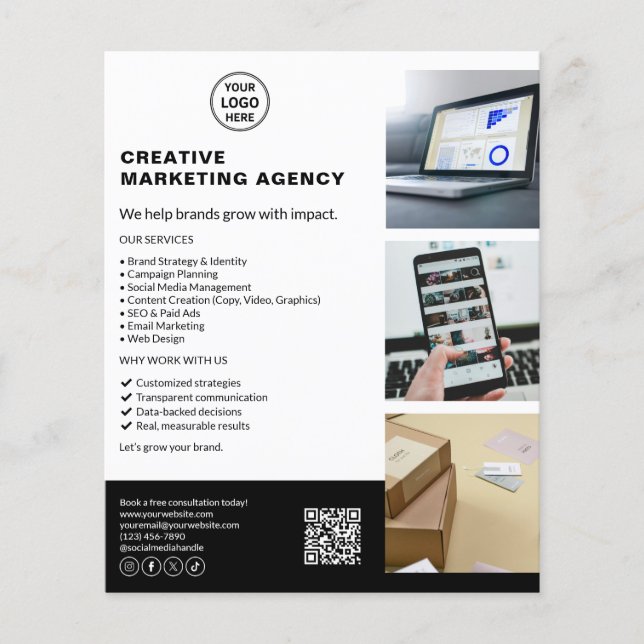 Modern Logo Marketing Creative Business Flyer (Front)