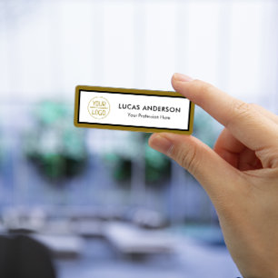 Modern logo, name  and title name tag