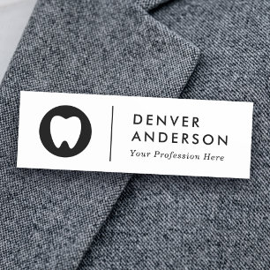 Modern logo, name and title name tag