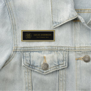 Modern logo, name  and title name tag