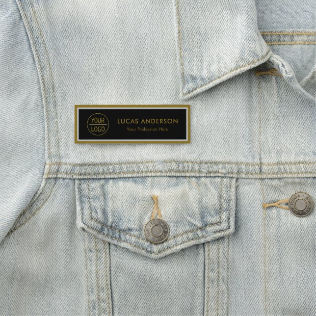 Modern logo, name  and title name tag (In Situ)