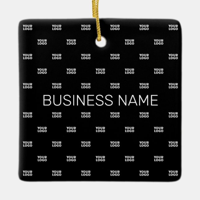 Modern Logo or Design Pattern with Any Image  Ceramic Ornament (Front)