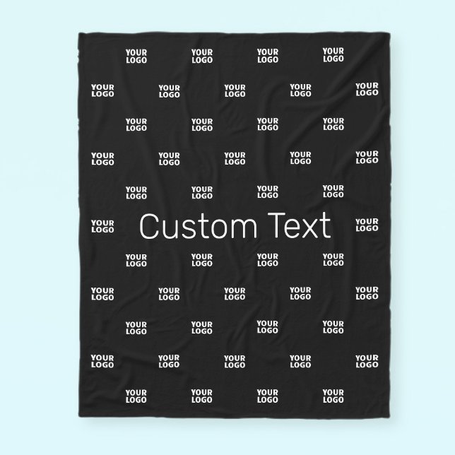 Modern Logo or Design Pattern with Any Image  Fleece Blanket (Creator Uploaded)
