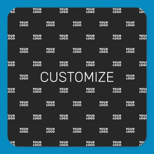 Modern Logo or Design Pattern with Any Image  Square Sticker