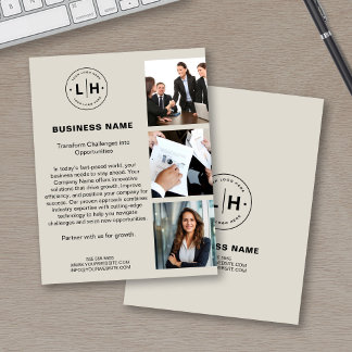 Modern Logo Photo Corporate Business Flyer
