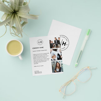 Modern Logo Photo Professional White Business Flyer