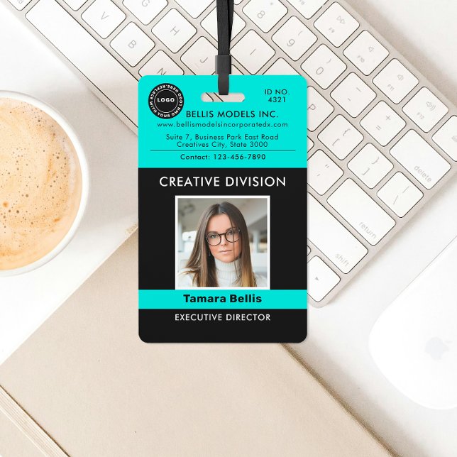 Modern Logo, QR Company Badge ID Badge (Creator Uploaded)