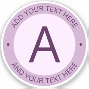 Modern Logo Style Monogram   Purple Transparent