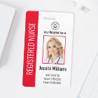 Modern Logo Template Employee Photo Name Nurse ID 